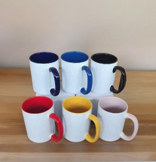 Color Handle Coffee Mugs